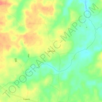 Linn Flat topographic map, elevation, terrain