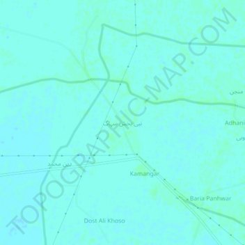 Nabi Bux Suhag topographic map, elevation, terrain