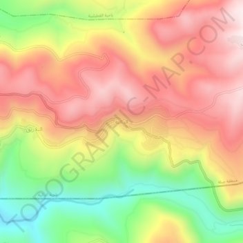 Ad-Daliya topographic map, elevation, terrain