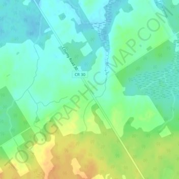 Baltics Corners topographic map, elevation, terrain