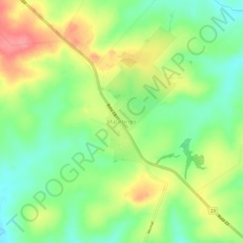 Mal Abrigo topographic map, elevation, terrain