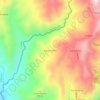 Aguas Claras topographic map, elevation, terrain