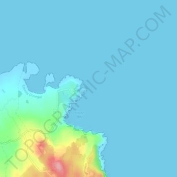 Fanad Head topographic map, elevation, terrain