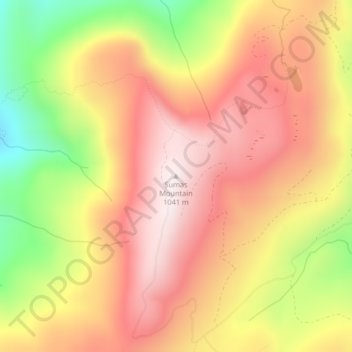 Sumas Mountain topographic map, elevation, terrain