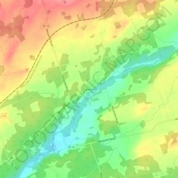 Lonsdale topographic map, elevation, terrain