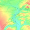 Al Hani topographic map, elevation, terrain