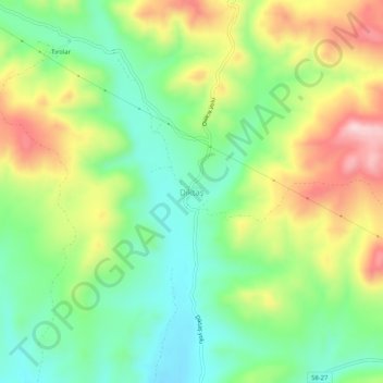 Diktaş topographic map, elevation, terrain