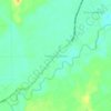 Tambusai Utara topographic map, elevation, terrain