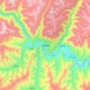 加查县 topographic map, elevation, terrain