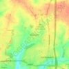 Bitteswell topographic map, elevation, terrain