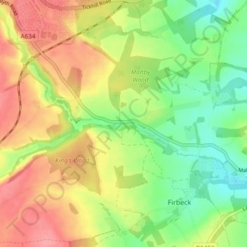 Stone topographic map, elevation, terrain