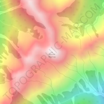 Mount Murray topographic map, elevation, terrain