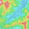 Sha Tin topographic map, elevation, terrain