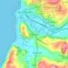 Penparcau topographic map, elevation, terrain