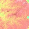 Barbacena topographic map, elevation, terrain