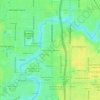 Hiawatha Highlands topographic map, elevation, terrain