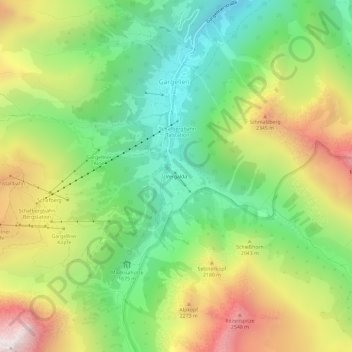 Vergalda topographic map, elevation, terrain