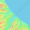 Pescara topographic map, elevation, terrain