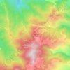 San Sebastián Capulines topographic map, elevation, terrain
