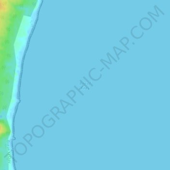 Bay of Fires topographic map, elevation, terrain