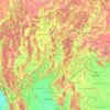 Nan Province topographic map, elevation, terrain