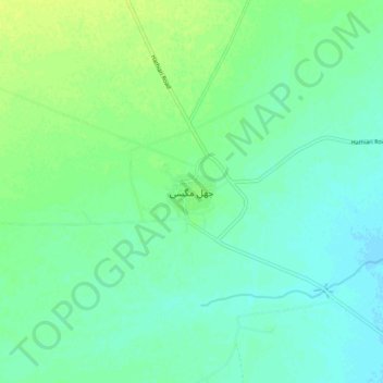 Jhal Magsi topographic map, elevation, terrain