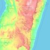 Province de Fianarantsoa topographic map, elevation, terrain