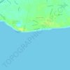 Beach Bay topographic map, elevation, terrain