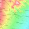 Cugenang topographic map, elevation, terrain