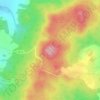 Orlík topographic map, elevation, terrain