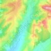 Făurești topographic map, elevation, terrain