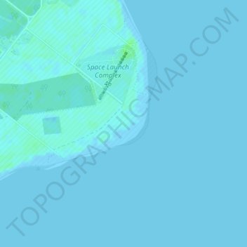Cape Canaveral topographic map, elevation, terrain