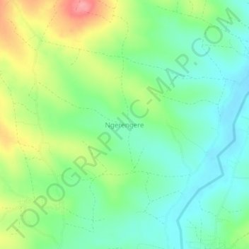 Ngerengere topographic map, elevation, terrain