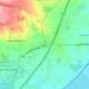 Walford Cross topographic map, elevation, terrain