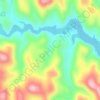 Pactola Reservoir Recreation Area topographic map, elevation, terrain
