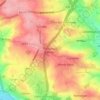 Hartshead Moor topographic map, elevation, terrain