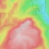 Brown Mountain topographic map, elevation, terrain