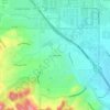 Los Serranos topographic map, elevation, terrain