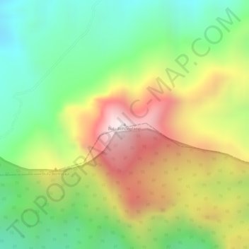 Bulu Bohonglangi topographic map, elevation, terrain