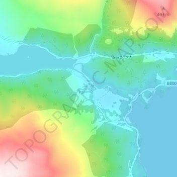 Achnacarry topographic map, elevation, terrain