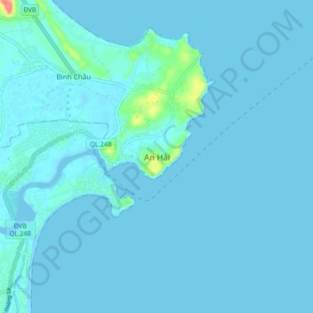 An Hải topographic map, elevation, terrain