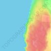 Lapa das Pombas topographic map, elevation, terrain