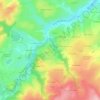 Les Faux topographic map, elevation, terrain