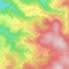 La Faverge topographic map, elevation, terrain