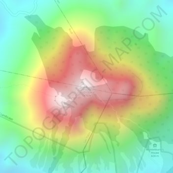 Mount San Cristobal topographic map, elevation, terrain