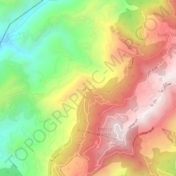 Bansra Gali topographic map, elevation, terrain