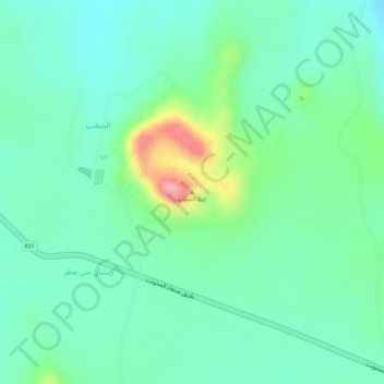 Kawlat al Munaqqab topographic map, elevation, terrain