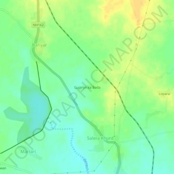 Gujaron ka Bada topographic map, elevation, terrain