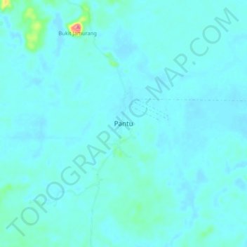 Pantu topographic map, elevation, terrain