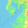 Coquina Key topographic map, elevation, terrain